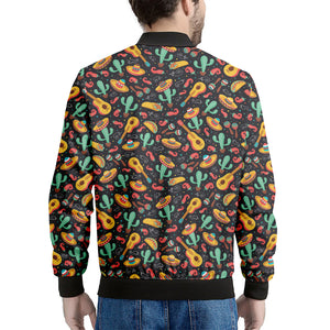 Mexico Cinco de Mayo Pattern Print Men's Bomber Jacket