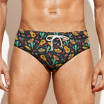 Mexico Cinco de Mayo Pattern Print Men's Swim Briefs