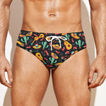 Mexico Cinco de Mayo Pattern Print Men's Swim Briefs