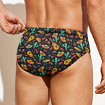 Mexico Cinco de Mayo Pattern Print Men's Swim Briefs