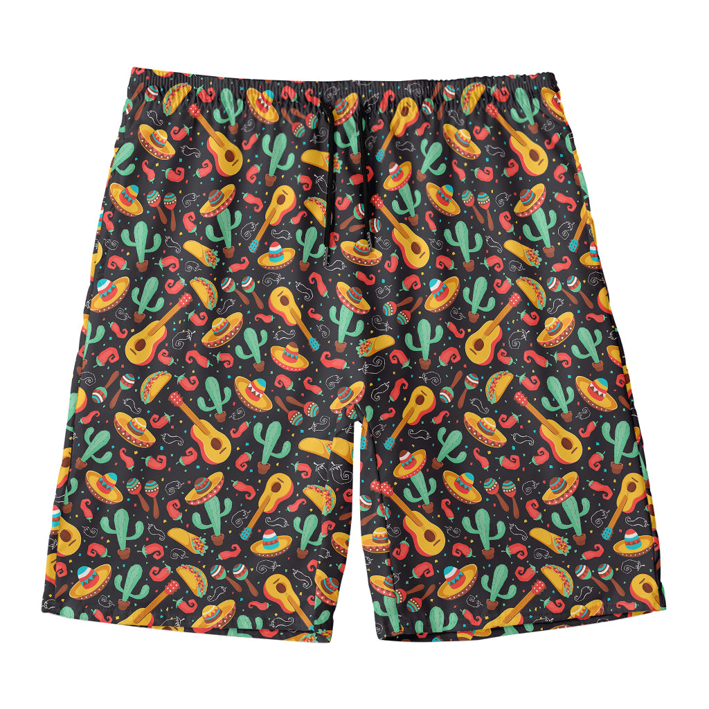 Mexico Cinco de Mayo Pattern Print Men's Swim Trunks