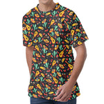 Mexico Cinco de Mayo Pattern Print Men's Velvet T-Shirt