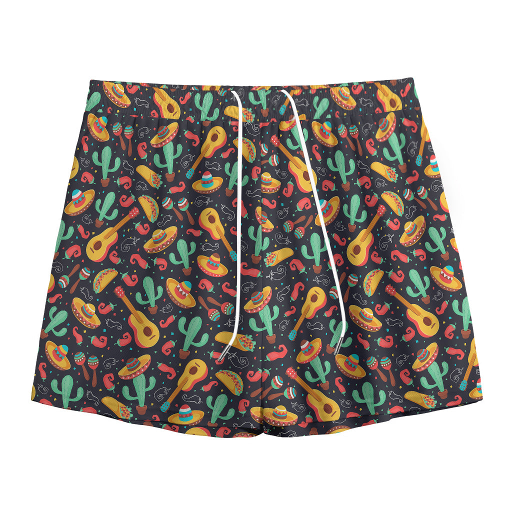 Mexico Cinco de Mayo Pattern Print Mesh Shorts