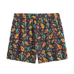 Mexico Cinco de Mayo Pattern Print Mesh Shorts