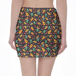 Mexico Cinco de Mayo Pattern Print Pencil Mini Skirt