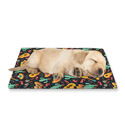 Mexico Cinco de Mayo Pattern Print Pet Cooling Mat Cover