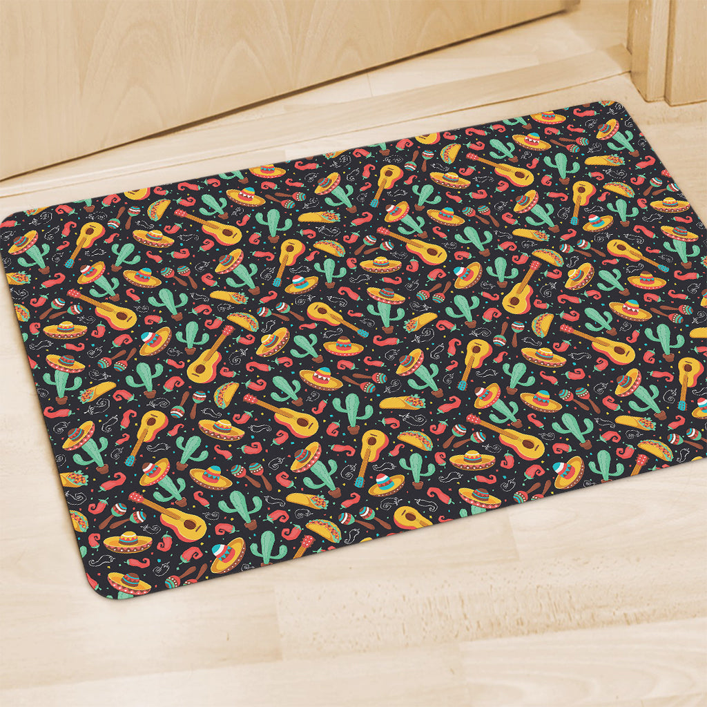 Mexico Cinco de Mayo Pattern Print Polyester Doormat