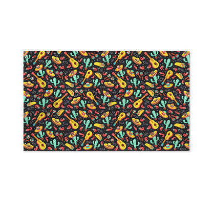 Mexico Cinco de Mayo Pattern Print Polyester Flag