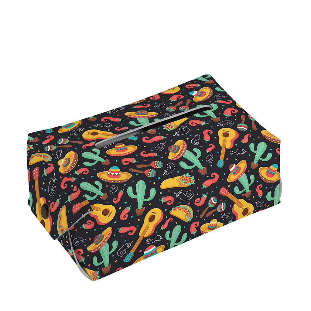 Mexico Cinco de Mayo Pattern Print Rectangle Tissue Box Cover