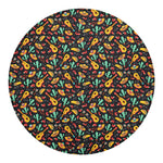 Mexico Cinco de Mayo Pattern Print Round Blanket