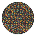 Mexico Cinco de Mayo Pattern Print Round Floor Mat
