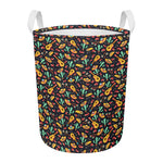 Mexico Cinco de Mayo Pattern Print Round Laundry Basket