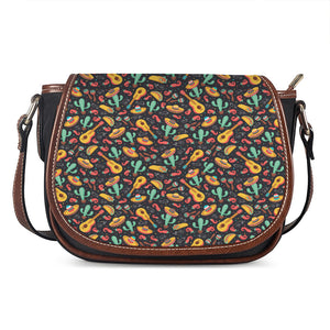 Mexico Cinco de Mayo Pattern Print Saddle Bag