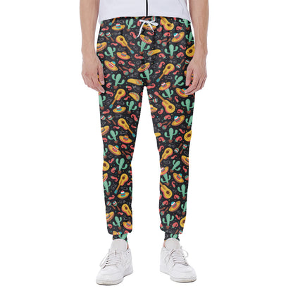 Mexico Cinco de Mayo Pattern Print Scuba Joggers