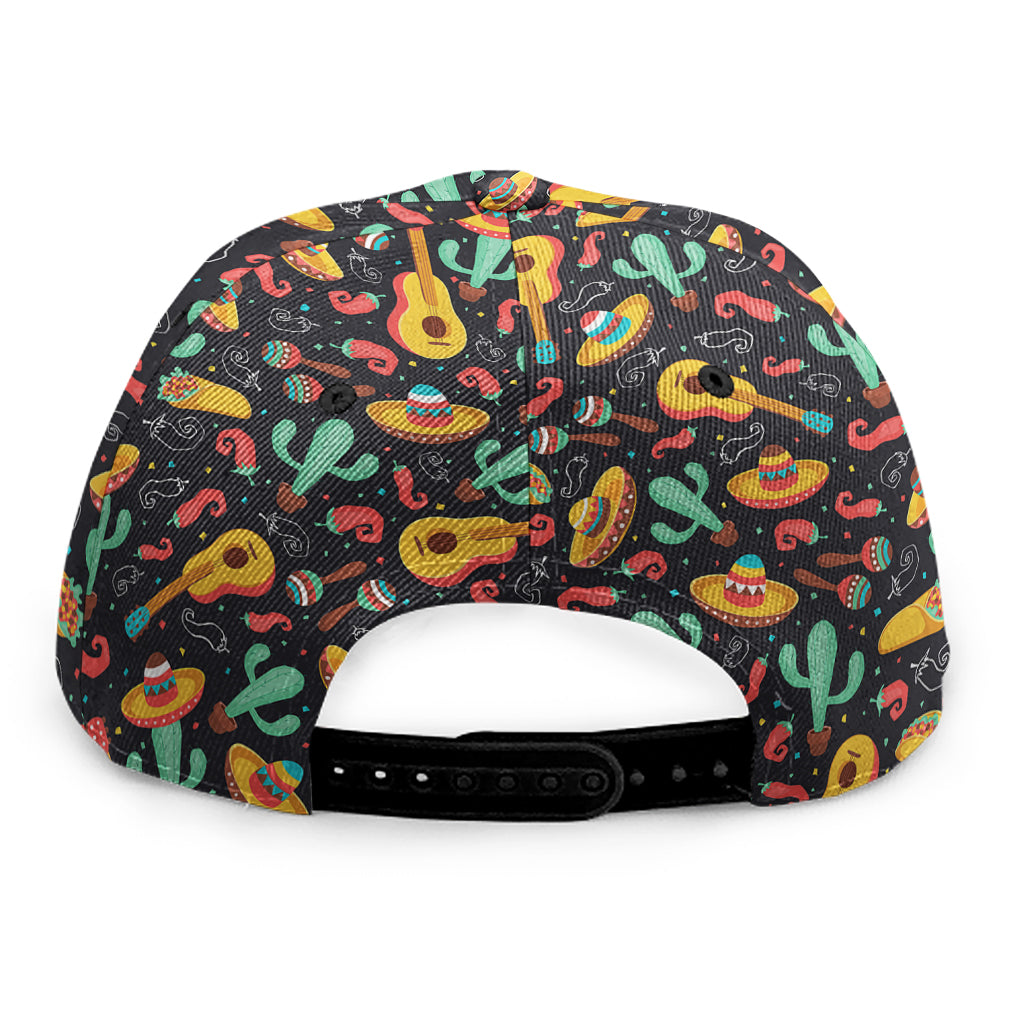 Mexico Cinco de Mayo Pattern Print Snapback Cap