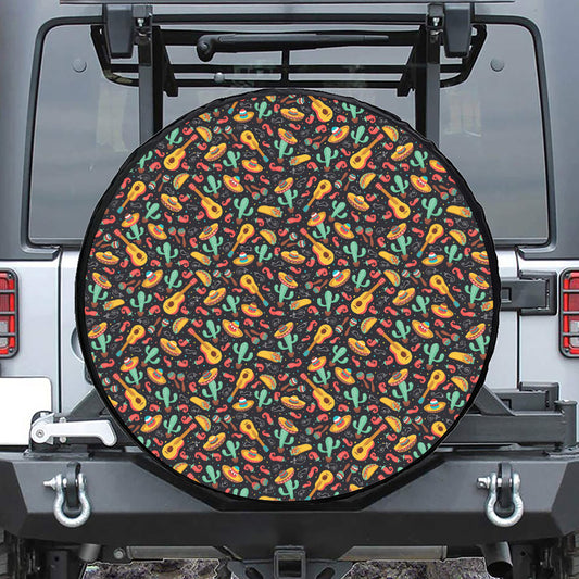 Mexico Cinco de Mayo Pattern Print Tire Cover
