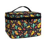 Mexico Cinco de Mayo Pattern Print Travel Makeup Bag