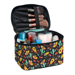 Mexico Cinco de Mayo Pattern Print Travel Makeup Bag