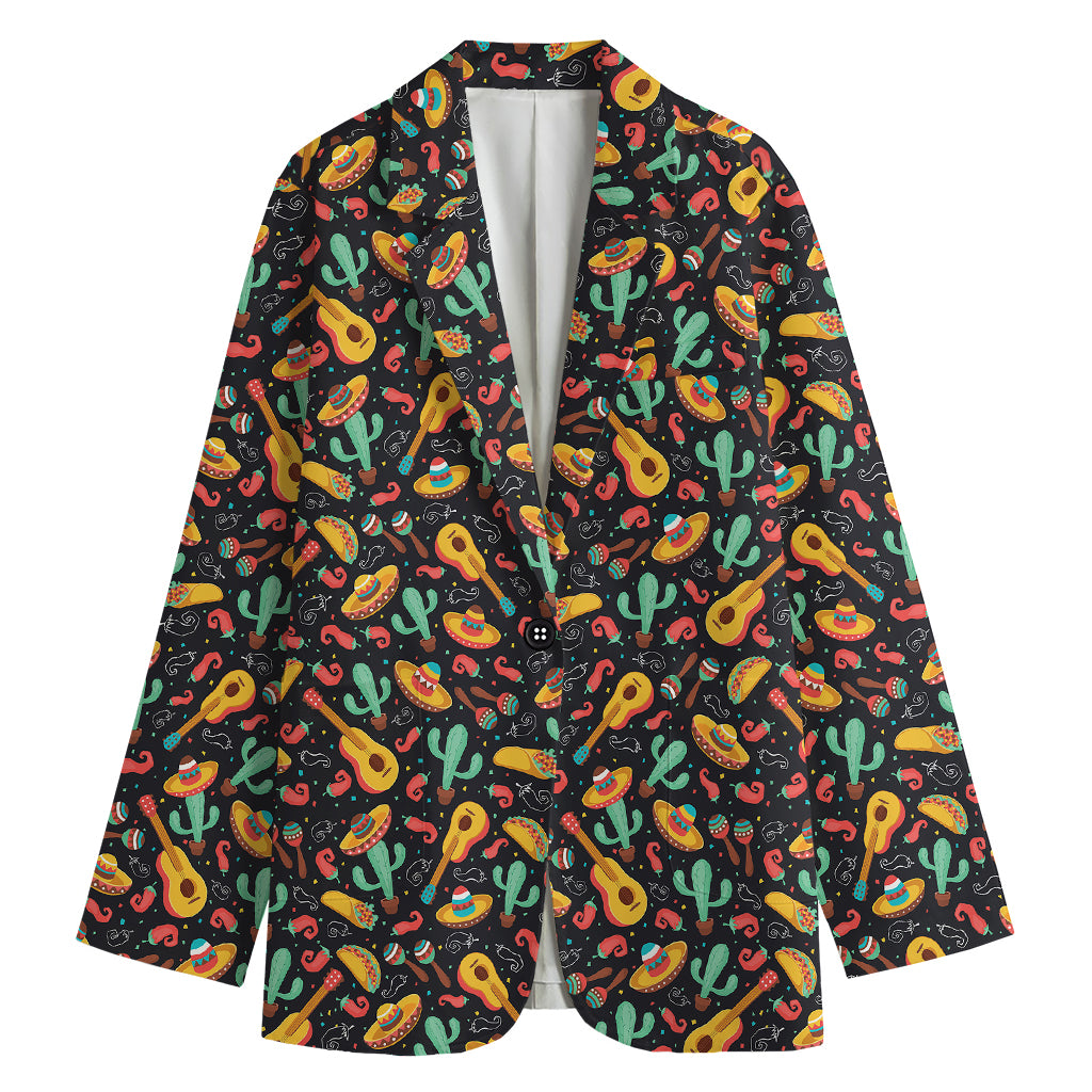 Mexico Cinco de Mayo Pattern Print Women's Blazer