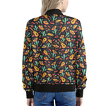 Mexico Cinco de Mayo Pattern Print Women's Bomber Jacket