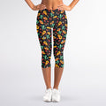 Mexico Cinco de Mayo Pattern Print Women's Capri Leggings