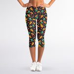 Mexico Cinco de Mayo Pattern Print Women's Capri Leggings
