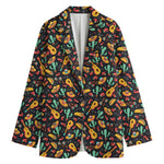 Mexico Cinco de Mayo Pattern Print Women's Cotton Blazer