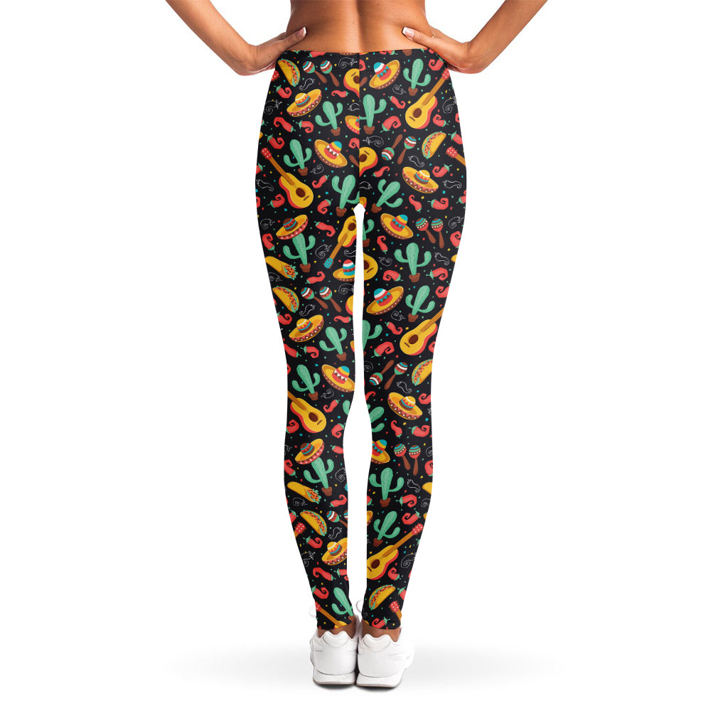 Mexico Cinco de Mayo Pattern Print Women's Leggings