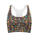Mexico Cinco de Mayo Pattern Print Women's Sports Bra