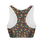 Mexico Cinco de Mayo Pattern Print Women's Sports Bra