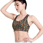 Mexico Cinco de Mayo Pattern Print Women's Sports Bra