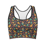 Mexico Cinco de Mayo Pattern Print Women's Sports Bra