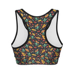 Mexico Cinco de Mayo Pattern Print Women's Sports Bra