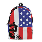Military American Flag Print Backpack