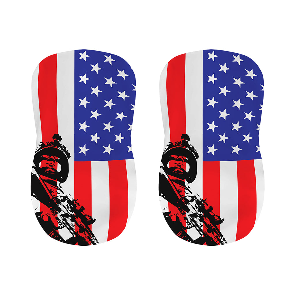 Military American Flag Print Bar Stool Covers