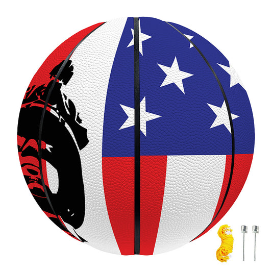 Military American Flag Print Basketball