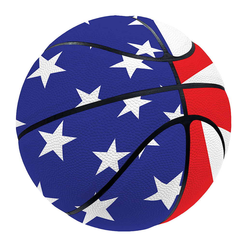 Military American Flag Print Basketball