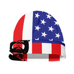 Military American Flag Print Beanie
