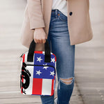 Military American Flag Print Bible Tote Bag