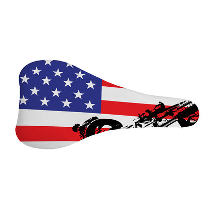 Military American Flag Print Bicycle Seat Cover