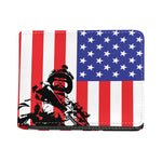 Military American Flag Print Bifold Wallet