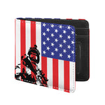 Military American Flag Print Bifold Wallet