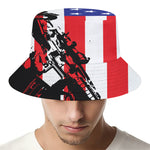 Military American Flag Print Bucket Hat