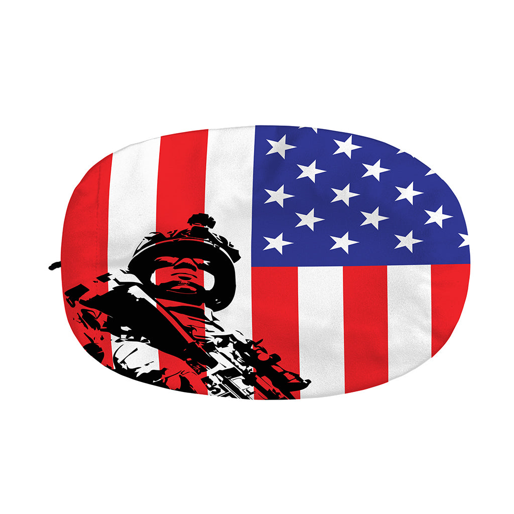 Military American Flag Print Car Side Mirror Covers