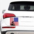 Military American Flag Print Car Sticker