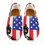 Military American Flag Print Casual Shoes