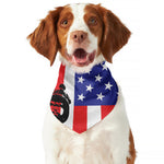 Military American Flag Print Dog Bandana