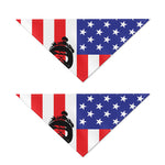 Military American Flag Print Dog Bandana