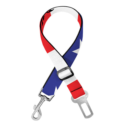 Military American Flag Print Dog Seat Belt