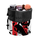 Military American Flag Print Drawstring Makeup Bag